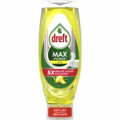 Handafwas<Dreft Max Power Afwasmiddel Lemon 730 ml
