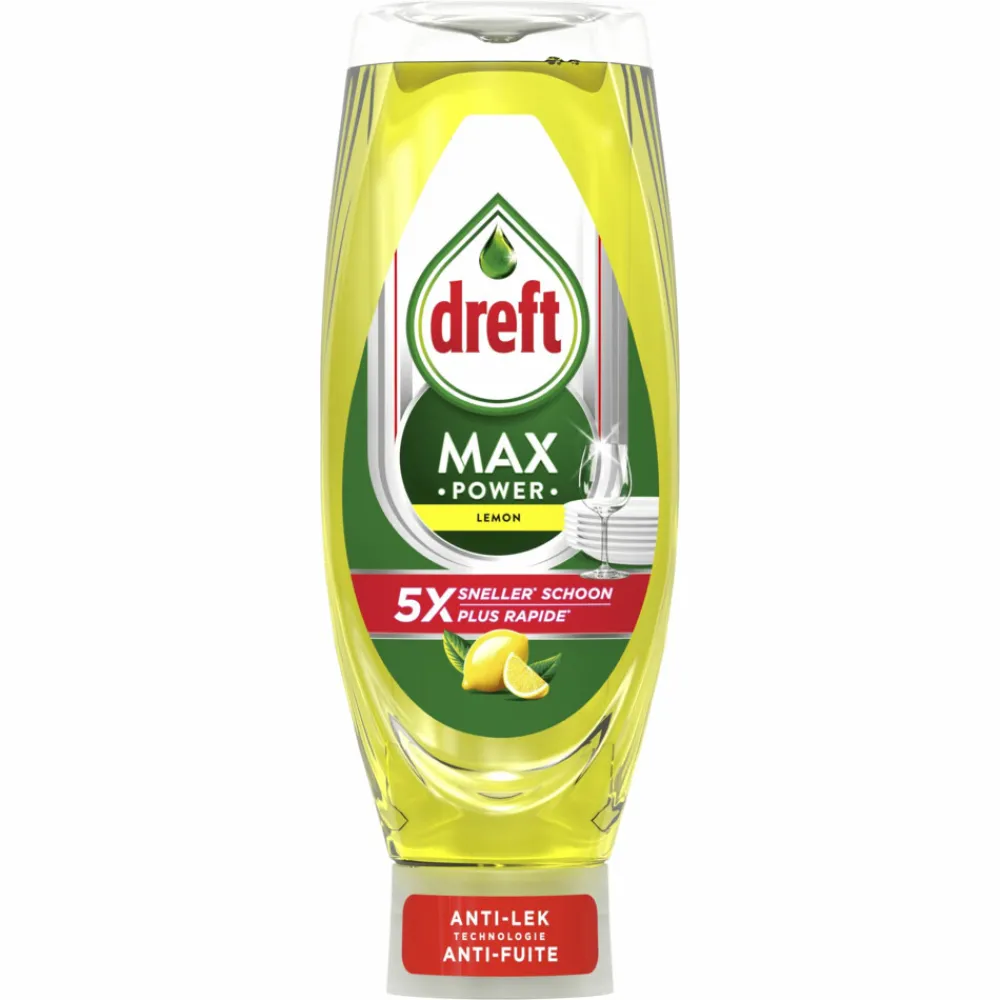 Handafwas<Dreft Max Power Afwasmiddel Lemon 730 ml