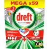 Machineafwas<Dreft Vaatwastabletten Platinum Plus All In One 59 stuks