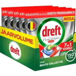 Sale Vaatwastabletten Platinum Plus All In One 150 stuks Machineafwas