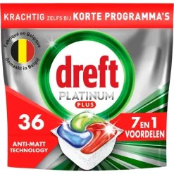 Sale Vaatwastabletten Platinum Plus All In One 36 stuks Machineafwas