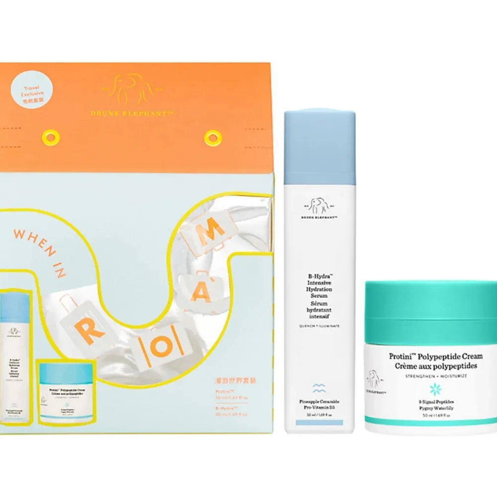 When In Roam Set Protini & B-Hydra 2 x 50ml^Drunk Elephant Hot