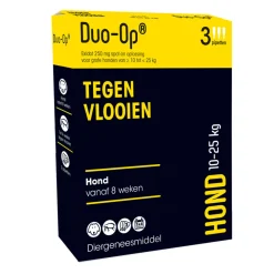 Anti Vlooiendruppels Hond 10 - 25 kg 3 pipetten Vlo, Teek & Worm