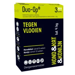 Anti Vlooiendruppels Hond, Kat en Konijn tot 4 kg 3 pipetten^Duo-op Outlet