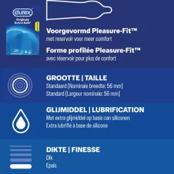 - Extra Safe Condooms 20 stuks & Nude No Latex 20 stuks Pakket^Durex Best