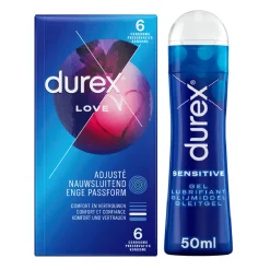 Intieme Hulpmiddelen<Durex - Love Condooms 6 stuks & Play Sensitive Glijmiddel 50 ml Pakket