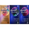 Intieme Hulpmiddelen<Durex - Perfoma Condooms 10 stuks, Nude Extra Lube Condooms 10 stuks & Orgasm Intense Condooms 10 stuks Pakket