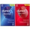 Intieme Hulpmiddelen<Durex - Thin Feel Condooms 20 stuks & Originals Classic Natural Condooms 20 stuks - Pakket