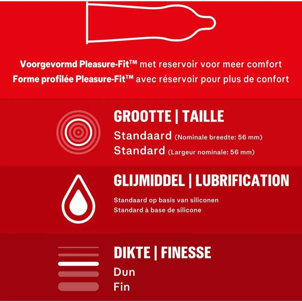 - Thin Feel Extra Lube Condooms 10 stuks & Performa Condooms 10 stuks - Pakket^Durex New