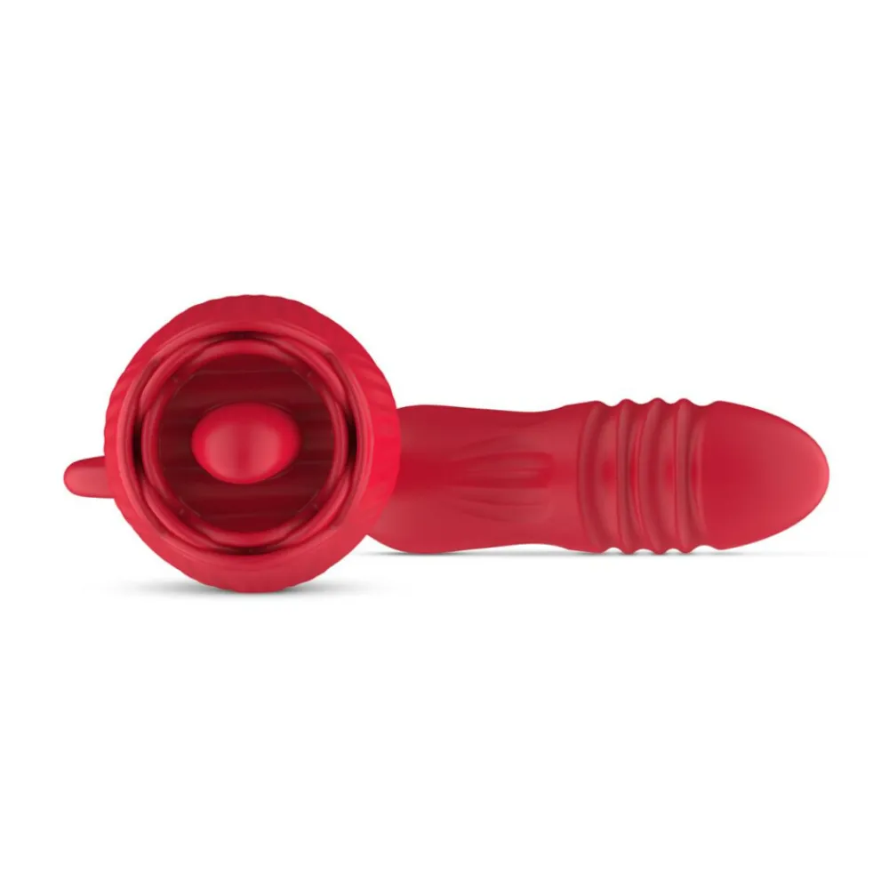 Voor Haar<Easytoys Clitoris Vibrator met Stotende Dildo The Rose