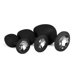 Luxe Buttplug Set Zwart 3 stuks^Easytoys Clearance