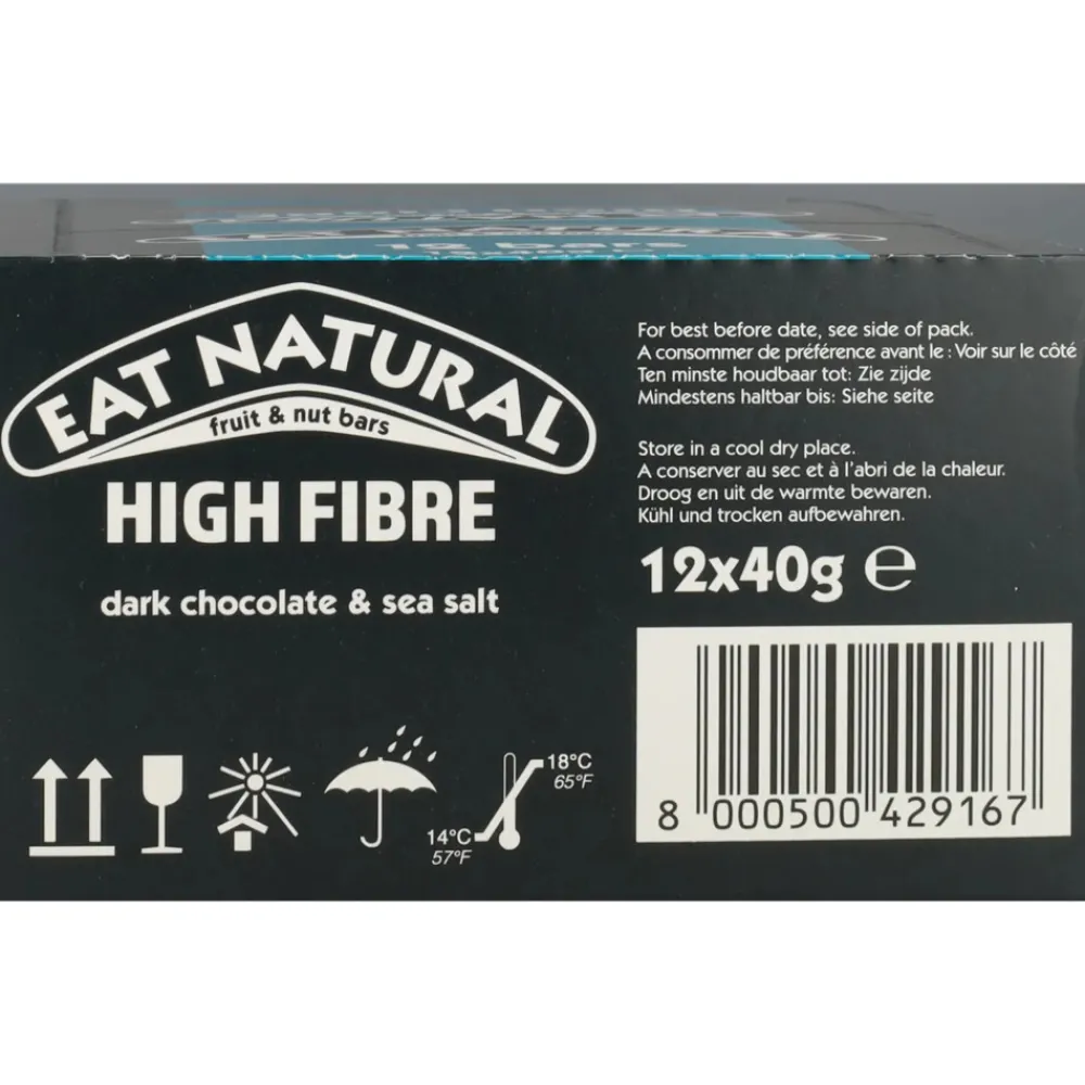 Clearance Noten Bar Pure Chocolade & Zeezout 12 x 45 gr Snacks|Glutenvrij