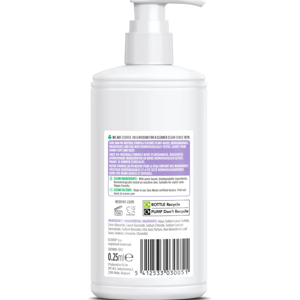 Keukenartikelen|Handverzorging<Ecover Handzeep Lavendel Zonder Pompje 250 ml