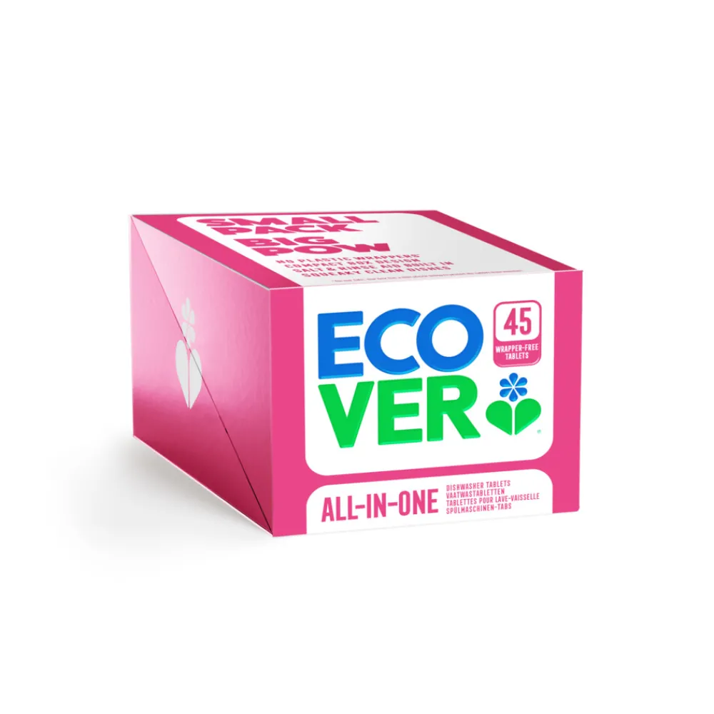 Machineafwas<Ecover Vaatwastabletten All-in-One 45 stuks