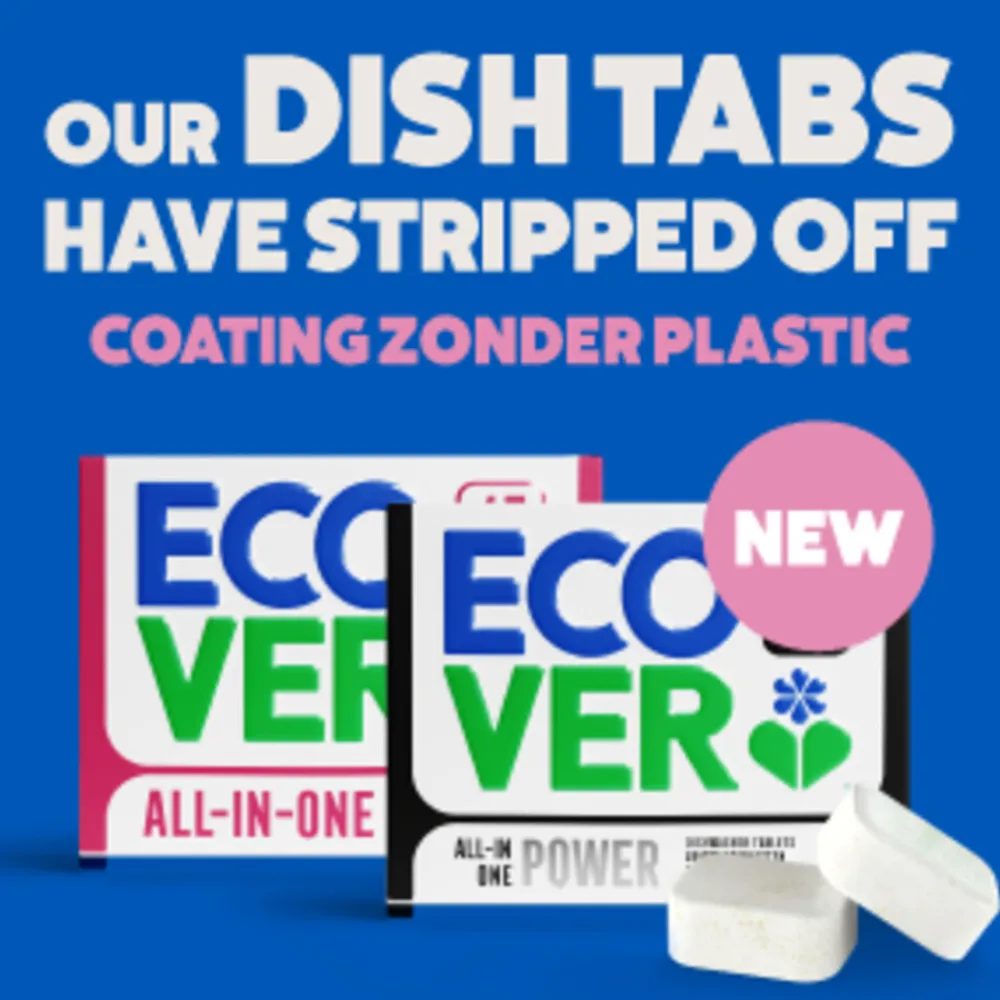 Machineafwas<Ecover Vaatwastabletten All-in-One 45 stuks