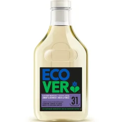 Wasmiddel<Ecover Vloeibaar Wasmiddel Zwart & Donker - Limoen & Lotus 31 Wasbeurten 1,43 liter