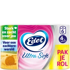Ultra Soft Toiletpapier 4 Laags 6 stuks^Edet Discount