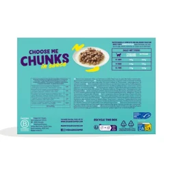 Kattenvoer<Edgard & Cooper Adult Chunks Kattenvoer Nat Kip & Zalm & Kalkoen & Lam 24 x 85 gr