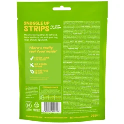 Snacks<Edgard & Cooper Adult Strips Lam & Kalkoen 75 gr
