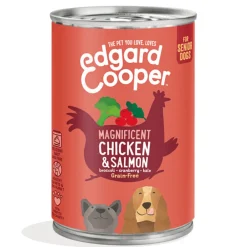 Blik Vers Vlees Senior Hondenvoer Kip - Zalm 400 gr^Edgard & Cooper Sale