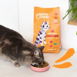 Kattenvoer<Edgard & Cooper Kattenvoer Adult Kip 4 kg