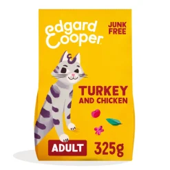 Kattenvoer<Edgard & Cooper Kattenvoer Adult Kalkoen - Kip 325 gr