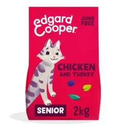 Kattenvoer<Edgard & Cooper Kattenvoer Senior Kip - Kalkoen 2 kg