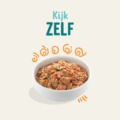 Kuipje Vers Vlees Hondenvoer Kip - Kalkoen 150 gr Hondenvoer