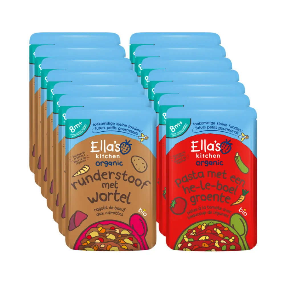 Online Ella's kitchen 14 stuks 8+ Maaltijden Pakket Baby & Peutervoeding