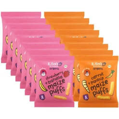Outlet Ella's kitchen 16 stuks Maize Puffs Pakket Baby & Peutervoeding