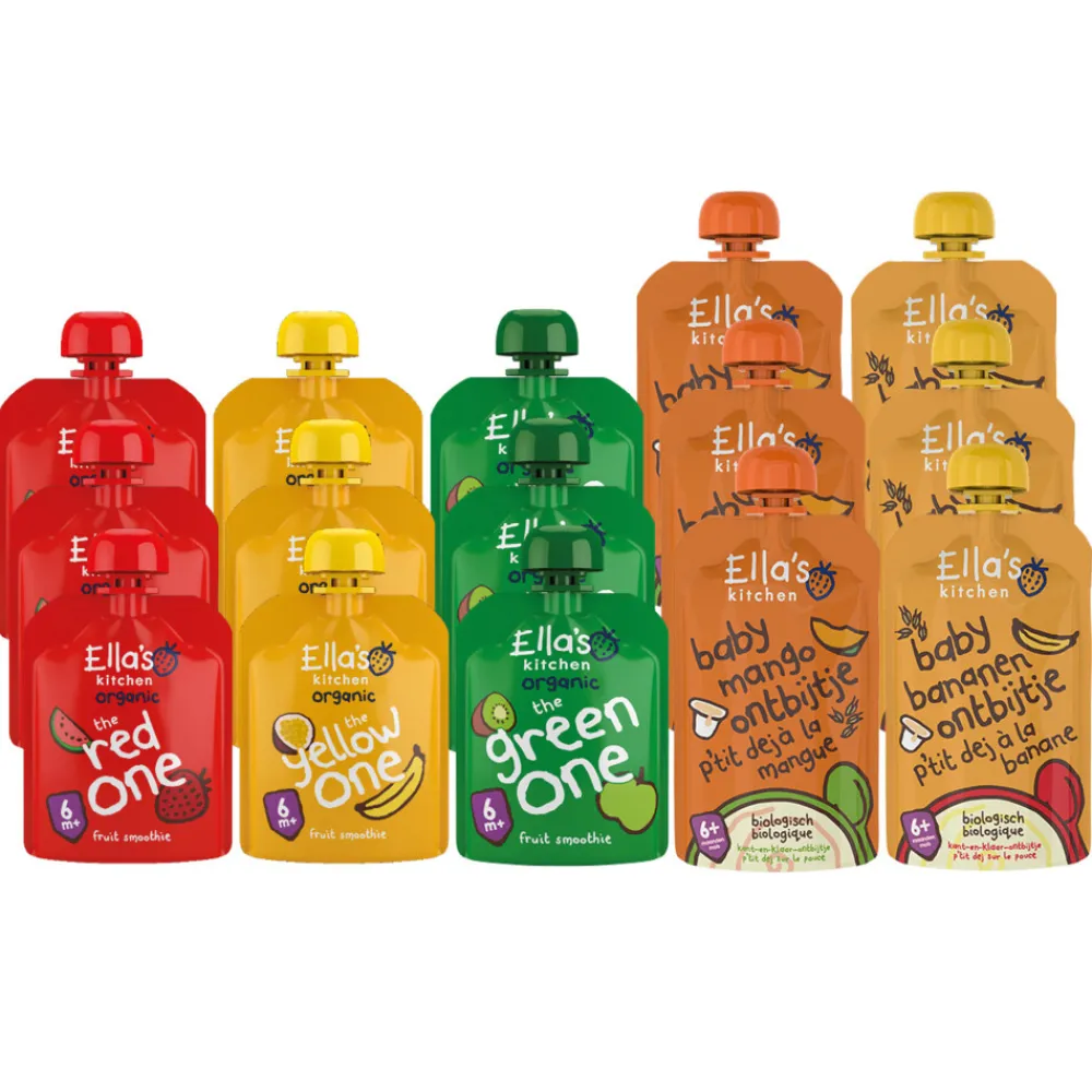 Ella's kitchen 15 stuks Smoothie en Ontbijt Pakket Pakket^Ellas Kitchen Discount