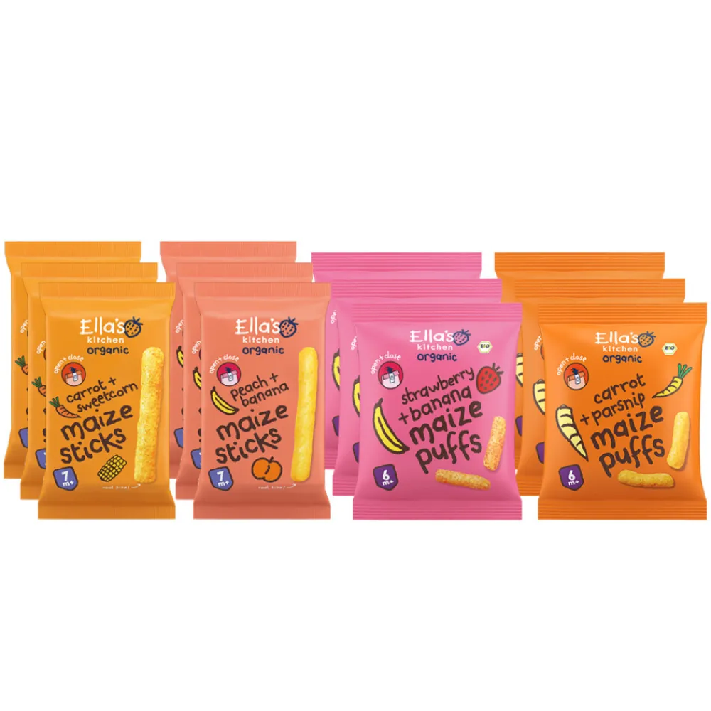 Hot Ella's kitchen 12 stuks Snack Pakket Baby & Peutervoeding