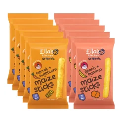 Clearance Ella's Kitchen Maize Sticks 10 stuks Pakket Baby & Peutervoeding