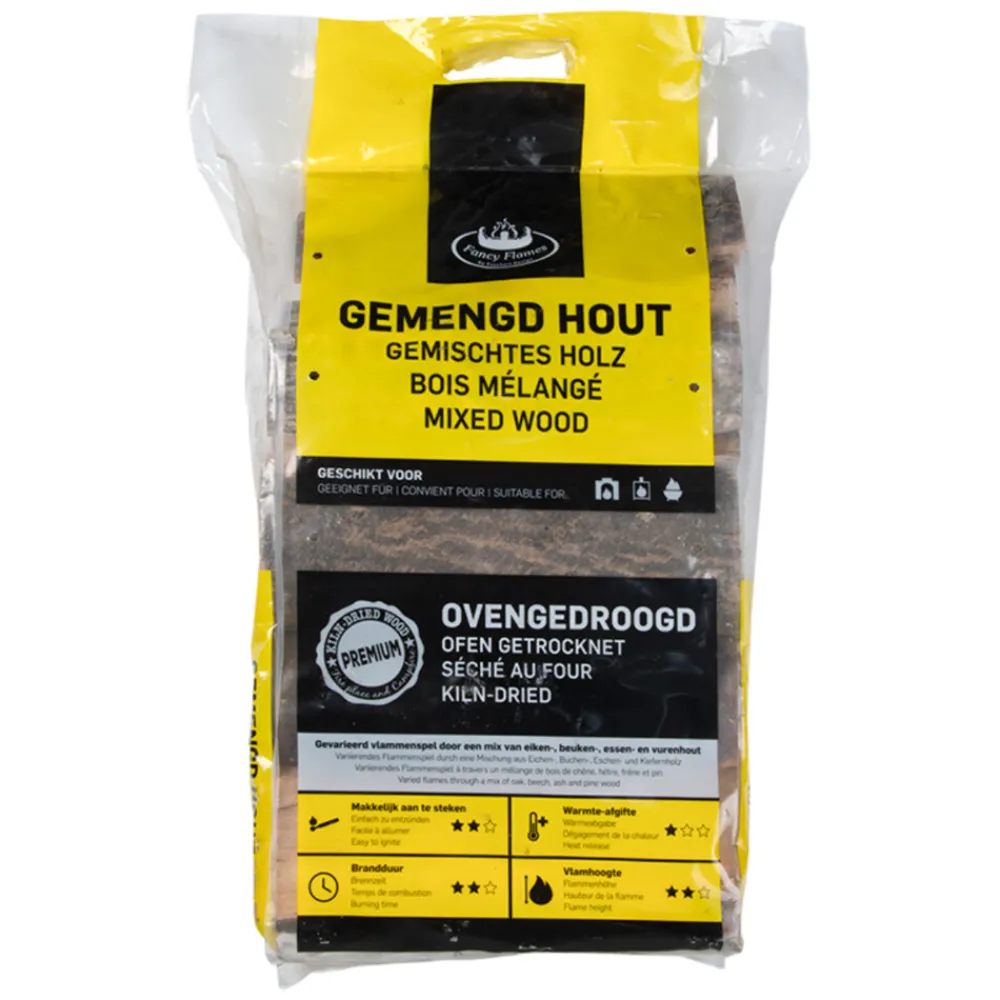 Clearance Ovengedroogd Gemengd Haardhout Bruin Barbecue