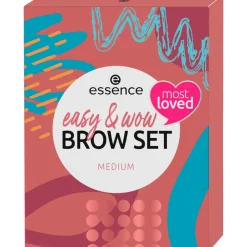 Geschenksets|Wenkbrauwpotlood<essence Easy & WOW Brow Set Medium 3 stuks