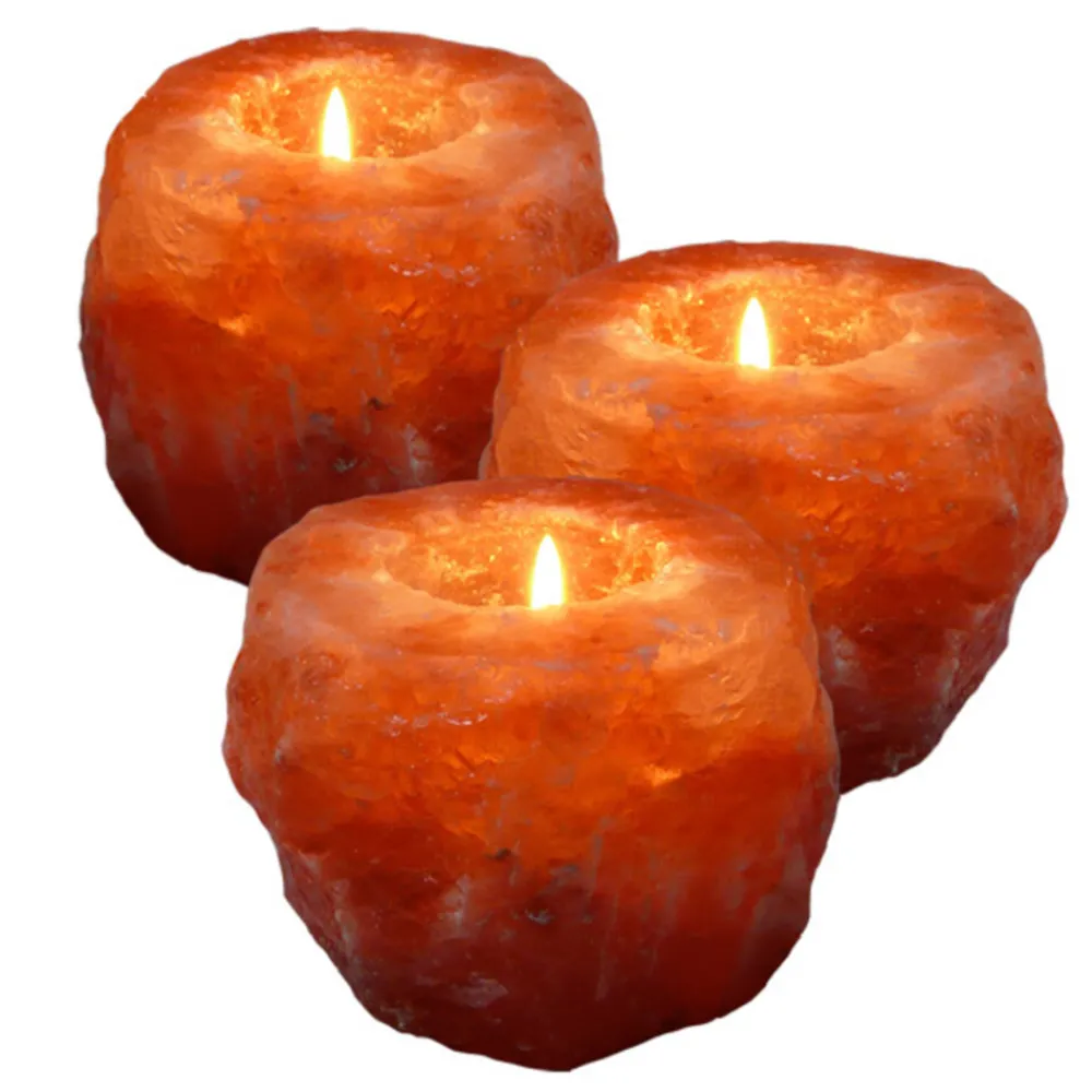 Kaarsen<Esspo Himalayazout Theelicht 3 stuks