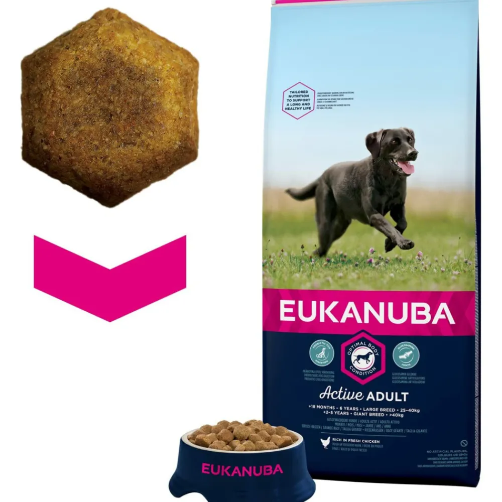 Hondenvoer<Eukanuba Active Adult Large Hondenvoer 12 kg