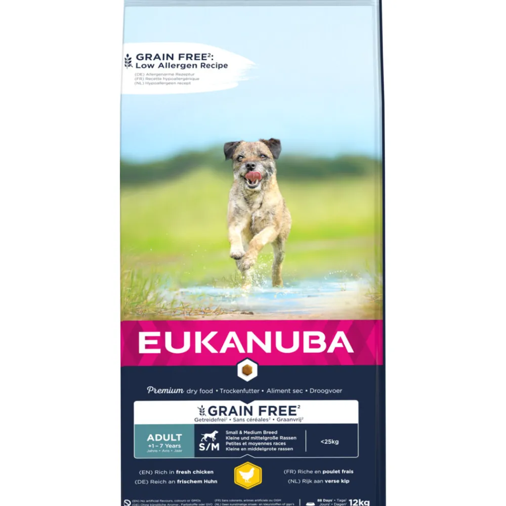 Adult Graanvrij Small-Medium Hondenvoer Kip 12 kg^Eukanuba