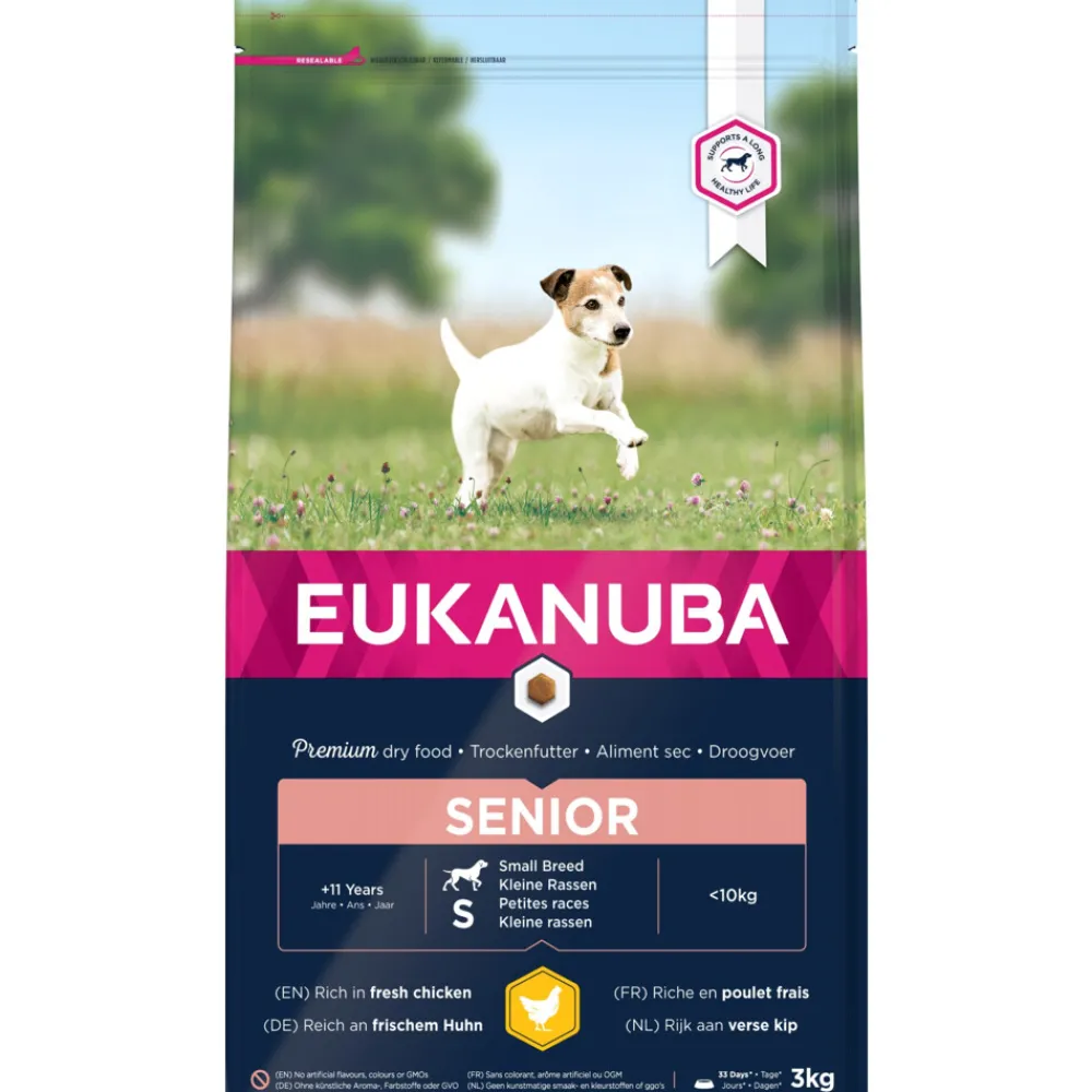 Hondenvoer<Eukanuba Caring Senior Small Hondenvoer 3 kg