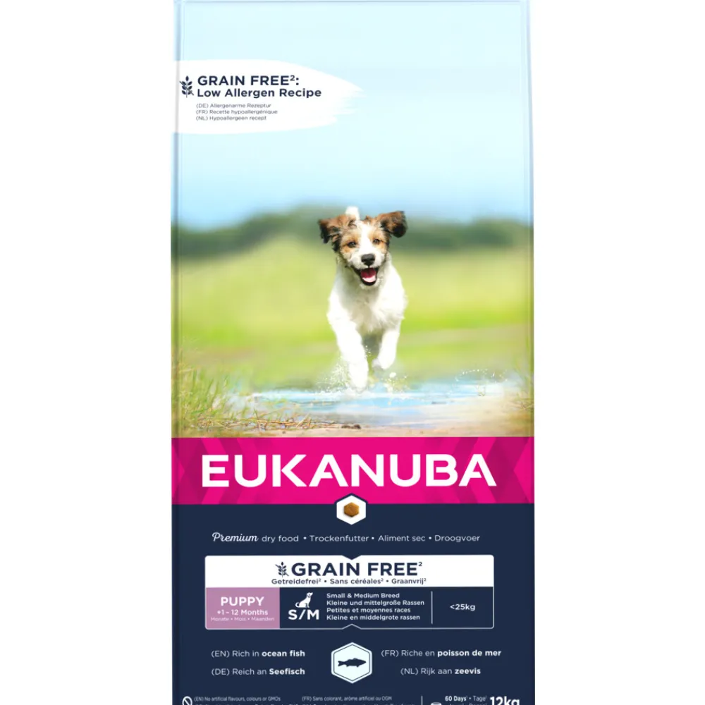 Puppy Graanvrij Small-Medium Hondenvoer Vis 12 kg^Eukanuba Discount