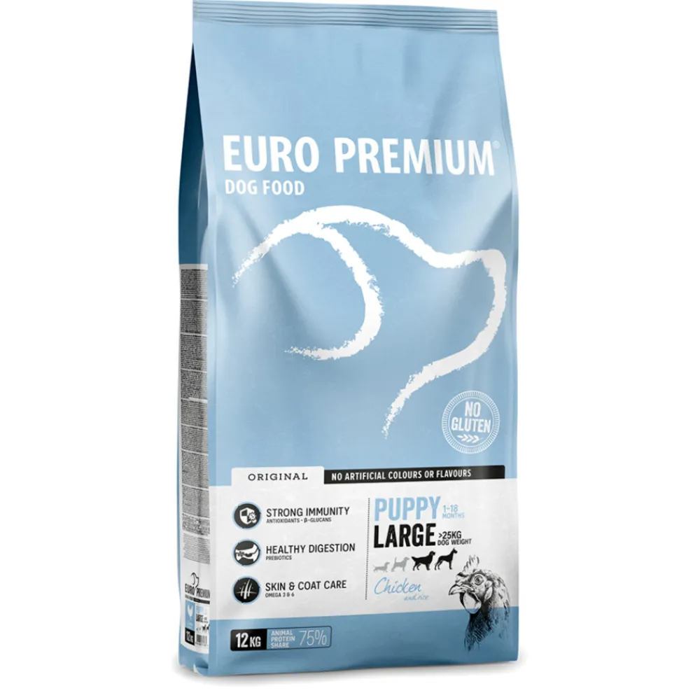 Puppy Large Kip - Rijst 12 kg Hondenvoer