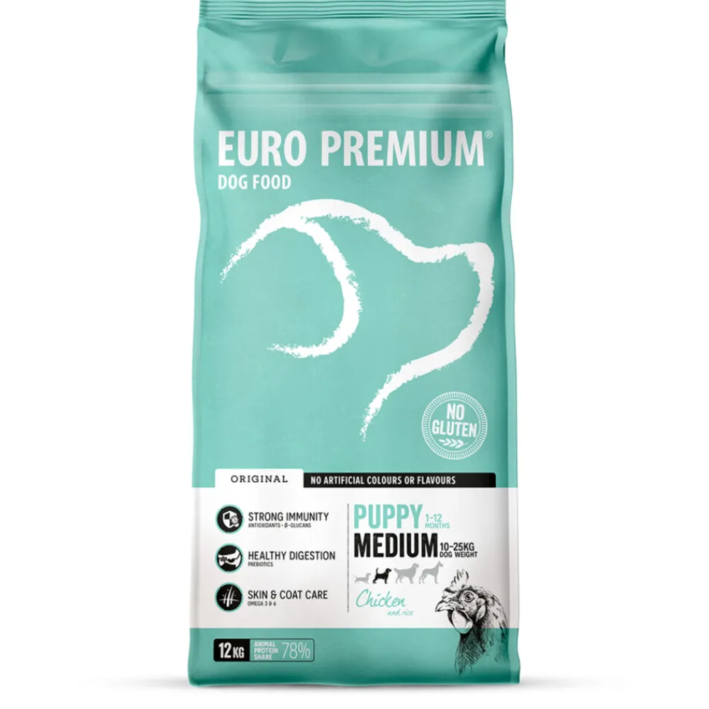 Best Puppy Medium Kip - Rijst 12 kg Hondenvoer