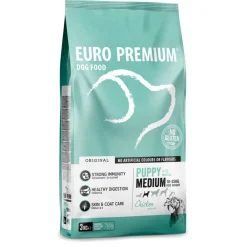 Hondenvoer<Euro-Premium Puppy Medium Kip - Rijst 3 kg