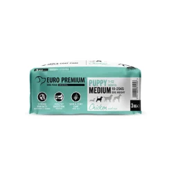 Hondenvoer<Euro-Premium Puppy Medium Kip - Rijst 3 kg
