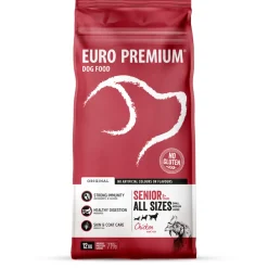 Hondenvoer<Euro-Premium Senior Kip - Rijst 12 kg