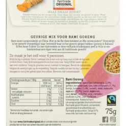 Boemboe Bami Goreng 75 gr^Fairtrade Original Best