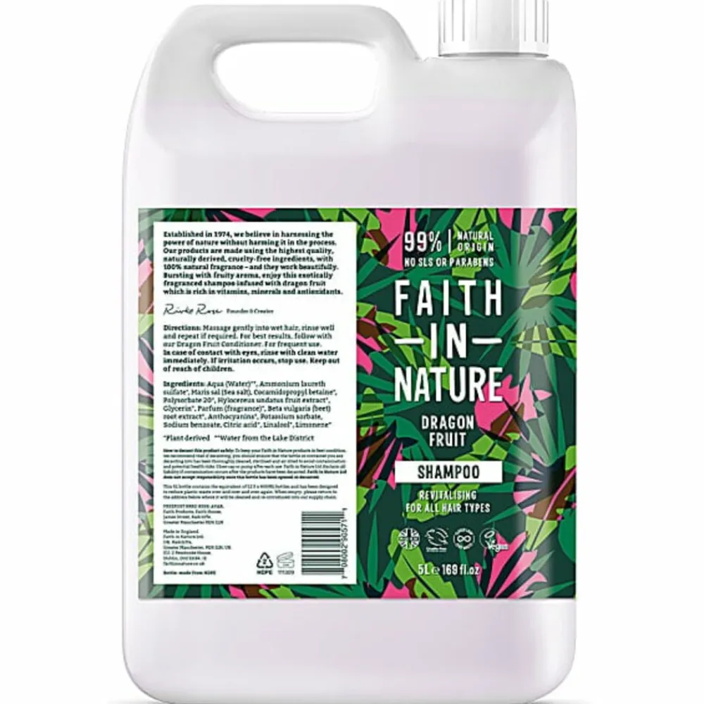 Shampoo<Faith In Nature Shampoo Navulling Dragonfruit 5 liter