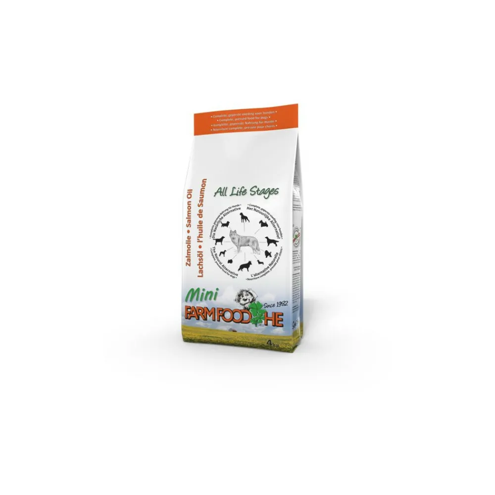 Hondenvoer<Farm Food HE Zalmolie Mini Schotse Zalm 4 kg