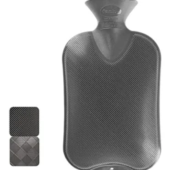 Warmwaterzak Enkele Ribbel Antraciet 2 liter^Fashy