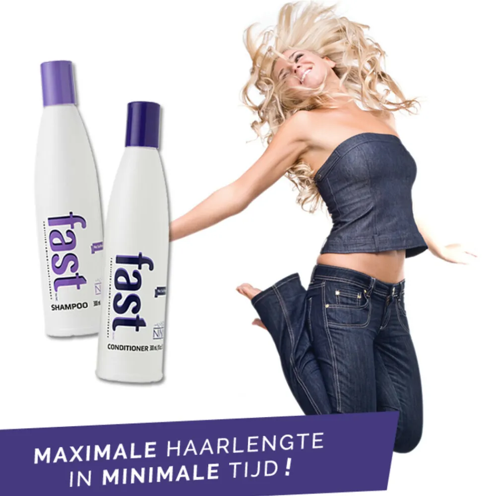 Hot Shampoo & Conditioner Sulfaatvrij Haargroeiversneller 2x300 ml Haarverzorging|Shampoo